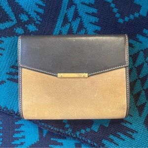 Loewe Two-Tone Black and Yellow Leather Wallet